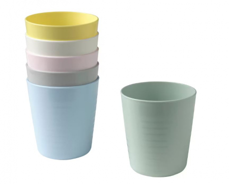 Toate produsele - Set 6 pahare din plastic, refolosibile, 230 ml