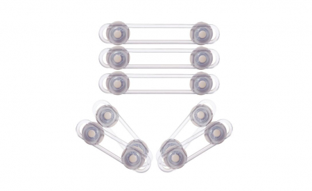 Siguranta si protectie - Set 7 sigurante pentru usi dulap si sertare, 2 dimensiuni