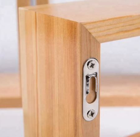 Set de 3 polite suspedate in forma de cub, stejar [6]