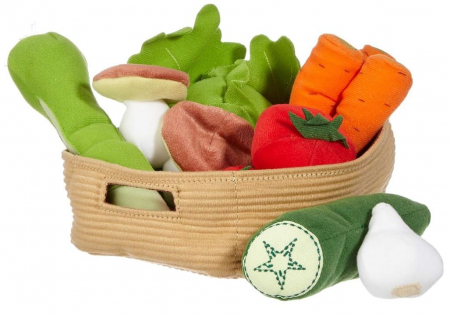 Jucarii de plus - Set legume din plus, 14 piese, 3 ani +