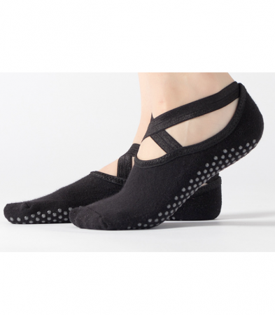 Sport & Timp liber - Sosete antiderapante pentru yoga, negre, marime 36-42