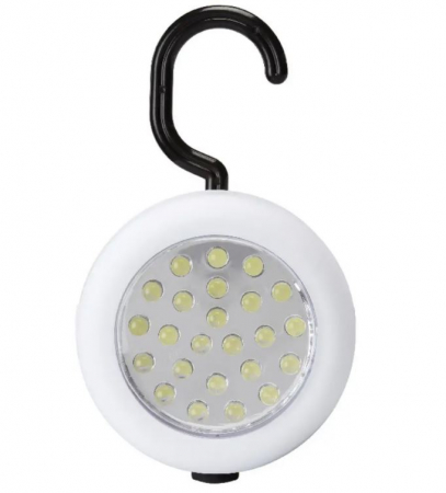 Promotii - Spot rotund cu 24 LED-uri, cu carlig si magnet, diametru 7 cm