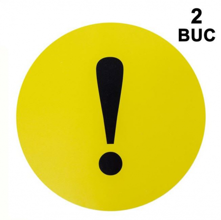 Promotii - Set 2 indicatoare auto tip sticker pentru incepatori, reflectorizant exterior,  Ø 9 cm