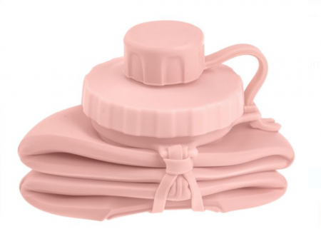 Sticla pliabila roz, cu maner, 600 ml [2]