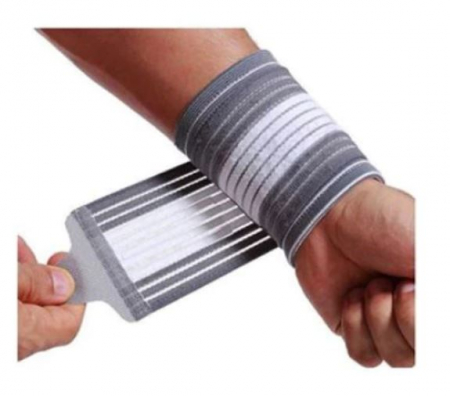 Sport & Timp liber - Suport elastic pentru incheietura mainii, gri, ajustabil