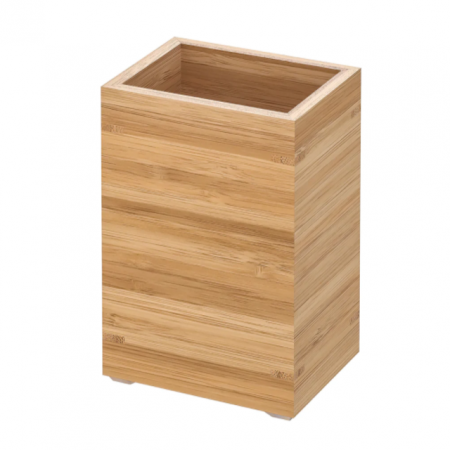 Baie - Suport periute de dinti, pentru baie, din bambus 12x7x9 cm
