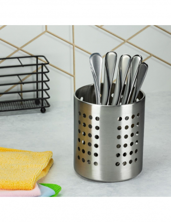 Bucatarie si servire - Suport tacamuri din inox, 13,5x12 cm