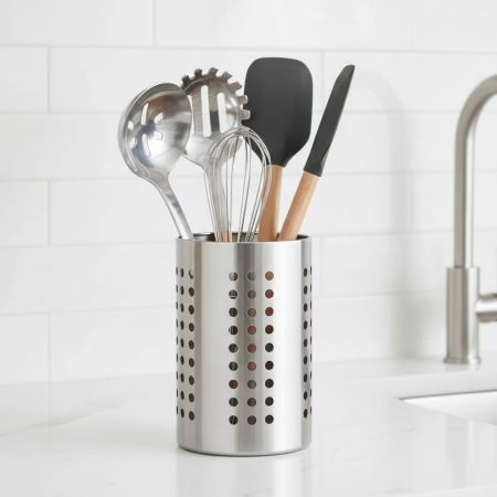 Bucatarie si servire - Suport ustensile bucatarie din inox, 18x12 cm