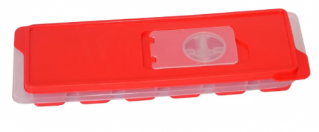 Bucatarie si servire - Forma pentru gheata cu capac, rosie, 12 cuburi