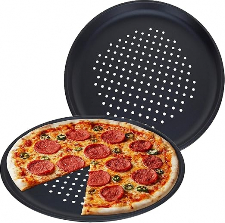 Bucatarie si servire - Tava perforata pentru pizza, 32 cm