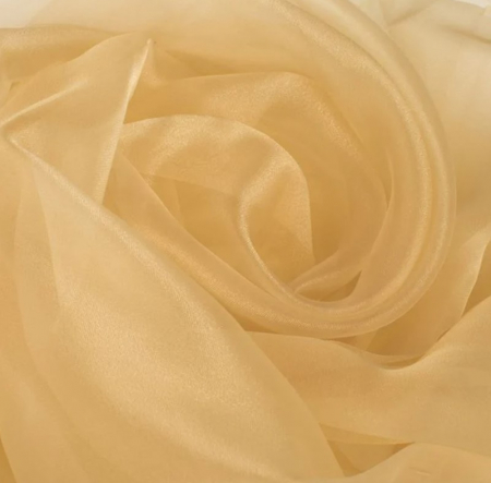 Tesatura decorativa de Craciun, pentru brad, aurie, 200x67 cm [3]