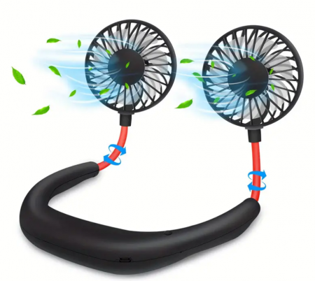 Toate produsele - Ventilator portabil dublu, utilizare universala, 17x16x11 cm