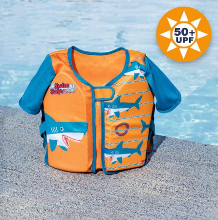 Articole de vara - Vesta inot pentru copii, model cu rechini, 1-6 ani sau 11-30 kg