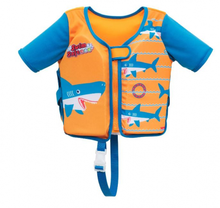 Accesorii inot si gonflabile - Vesta inot pentru copii, model cu rechini, 1-6 ani sau 11-30 kg