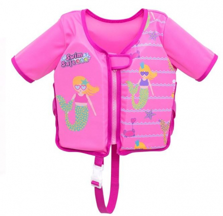 Accesorii inot si gonflabile - Vesta inot pentru copii, model sirena, 1-6 ani sau 11-30 kg