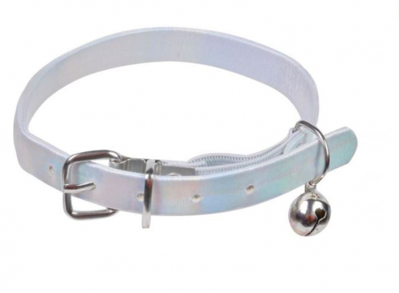 Zgarzi si lese - Zgarda holografica cu clopotel pentru pisici, 30x1 cm
