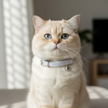 Zgarzi si lese - Zgarda holografica cu clopotel pentru pisici, 30x1 cm