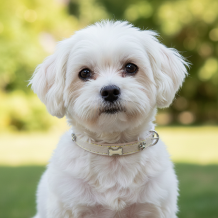 Pet Shop - Zgarda pentru caini de talie mica, piele ecologica, crem, 35 x 1.5 cm