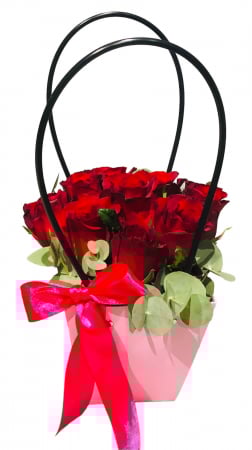 Aranjamente Florale - Pink Love (9 trandafiri rosii)