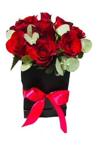 Aranjamente Florale - Red Love (Cutie Patrata)