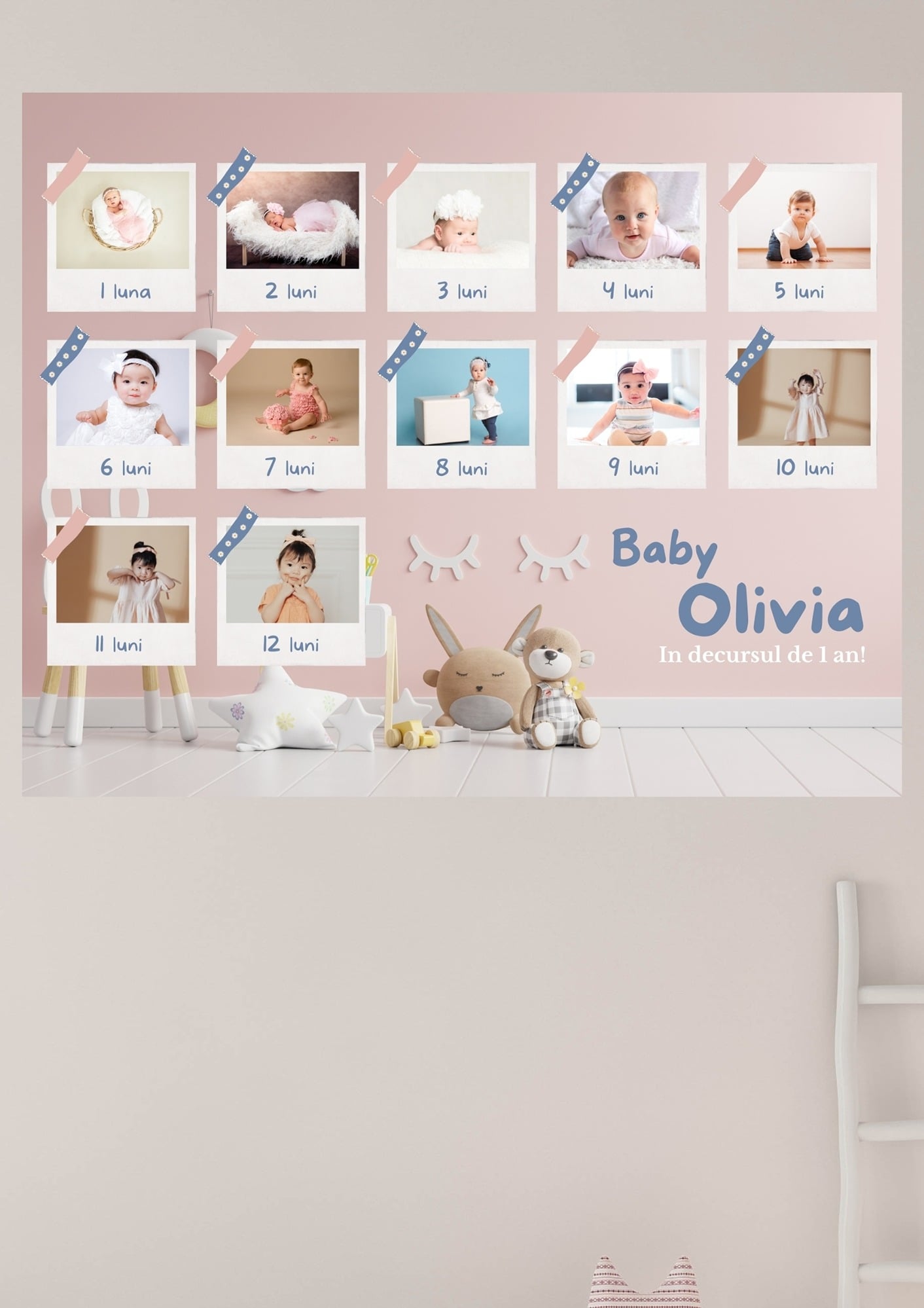 Tablouri personalizate canvas cu bebelusi