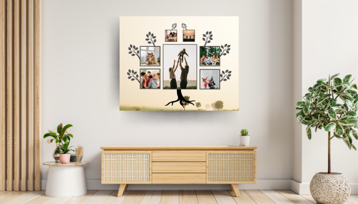 Tabloul Canvas Personalizat Colaj familie – "Arborele familiei" [2]