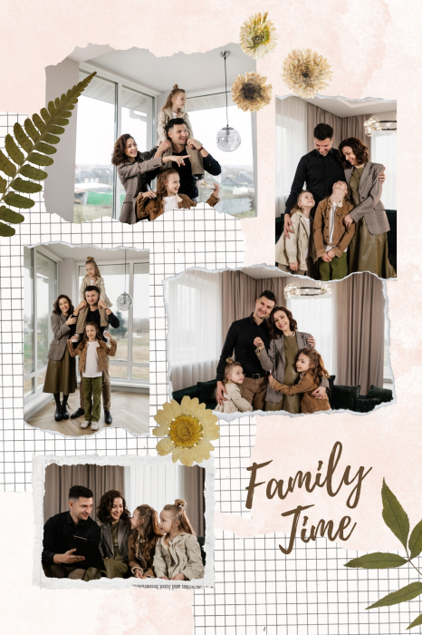 Tabloul Canvas Personalizat Colaj familie - Family Time [2]