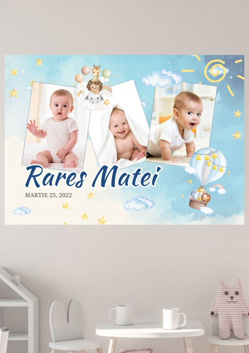 Tablouri personalizate canvas cu bebelusi colaj M3 [1]