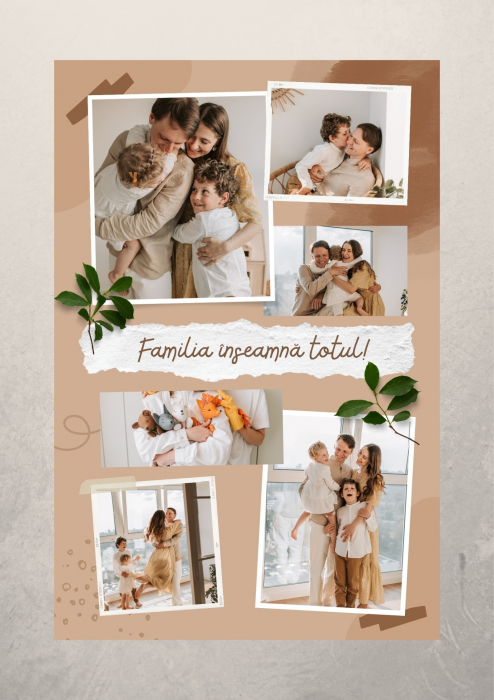 Tablouri personalizate canvas familie cu colaje M1 [2]