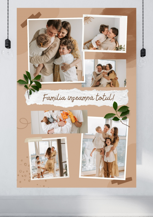 Tablouri personalizate canvas familie cu colaje M1 [1]