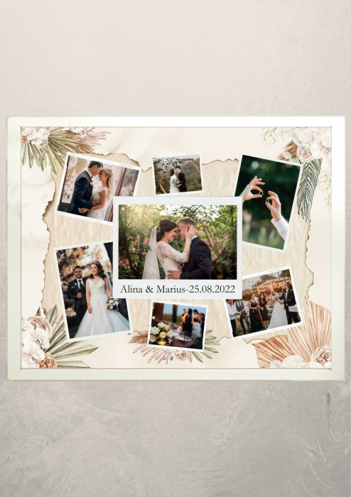 Tablouri personalizate cu rama cupluri-nunta M2 [3]