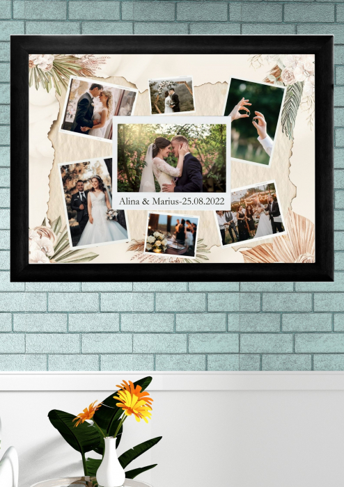 Tablouri personalizate cu rama cupluri-nunta M2 [2]