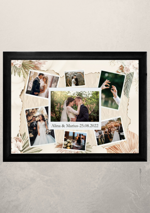 Tablouri personalizate cu rama cupluri-nunta M2 [4]