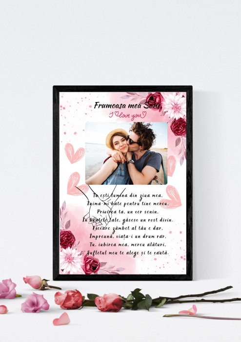 Tablouri personalizate cu rama pentru 1-8 Martie model 4 [2]