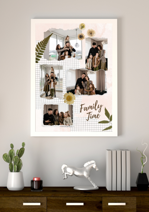 Tablouri personalizate cu rama pentru familie - Family Time [1]