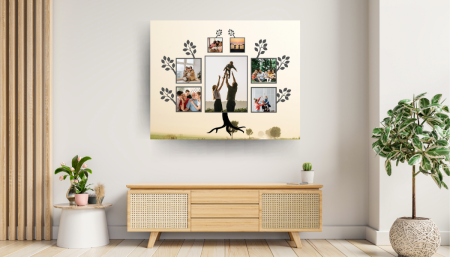 Tabloul Canvas Personalizat Colaj familie – "Arborele familiei" [1]