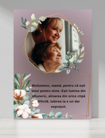 Tablouri personalizate canvas familie - Tabloul Canvas Personalizat pentru 1-8 Martie Model 1