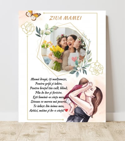 Tablouri personalizate canvas familie - Tabloul Canvas Personalizat pentru 1-8 Martie Model 3