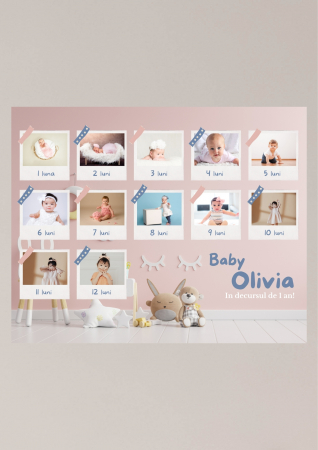 Tablouri personalizate canvas cu bebelusi colaj M5 [1]