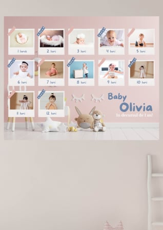 Produse - Tablouri personalizate canvas cu bebelusi colaj M5