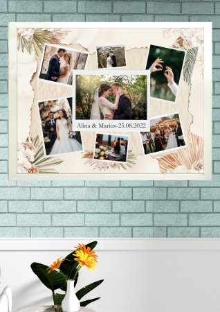 Tablouri personalizate cu rama cupluri-nunta - Tablouri personalizate cu rama cupluri-nunta M2