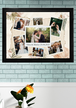 Tablouri personalizate cu rama cupluri-nunta M2 [1]