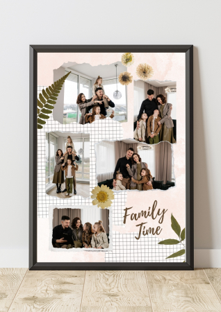 Tablouri personalizate cu rama pentru familie - Family Time [1]