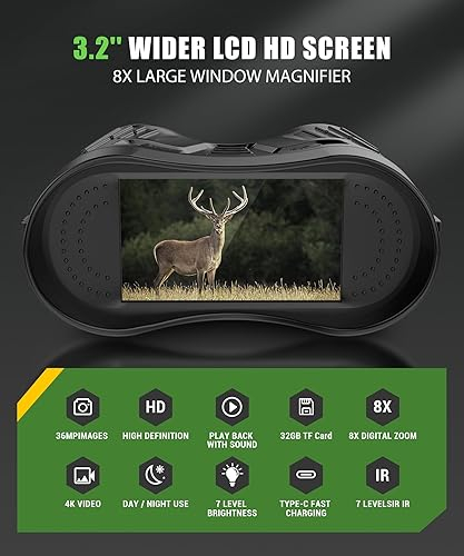 Binoclu cu vizibilitate nocturnă 4K reîncărcabil [2]