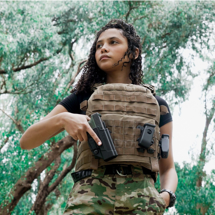 Port incarcator dublu  Glock 17, 19, 19x, 26, 30, 36, 37, 40, 43, 43x, 48 cu prindere Molle [8]