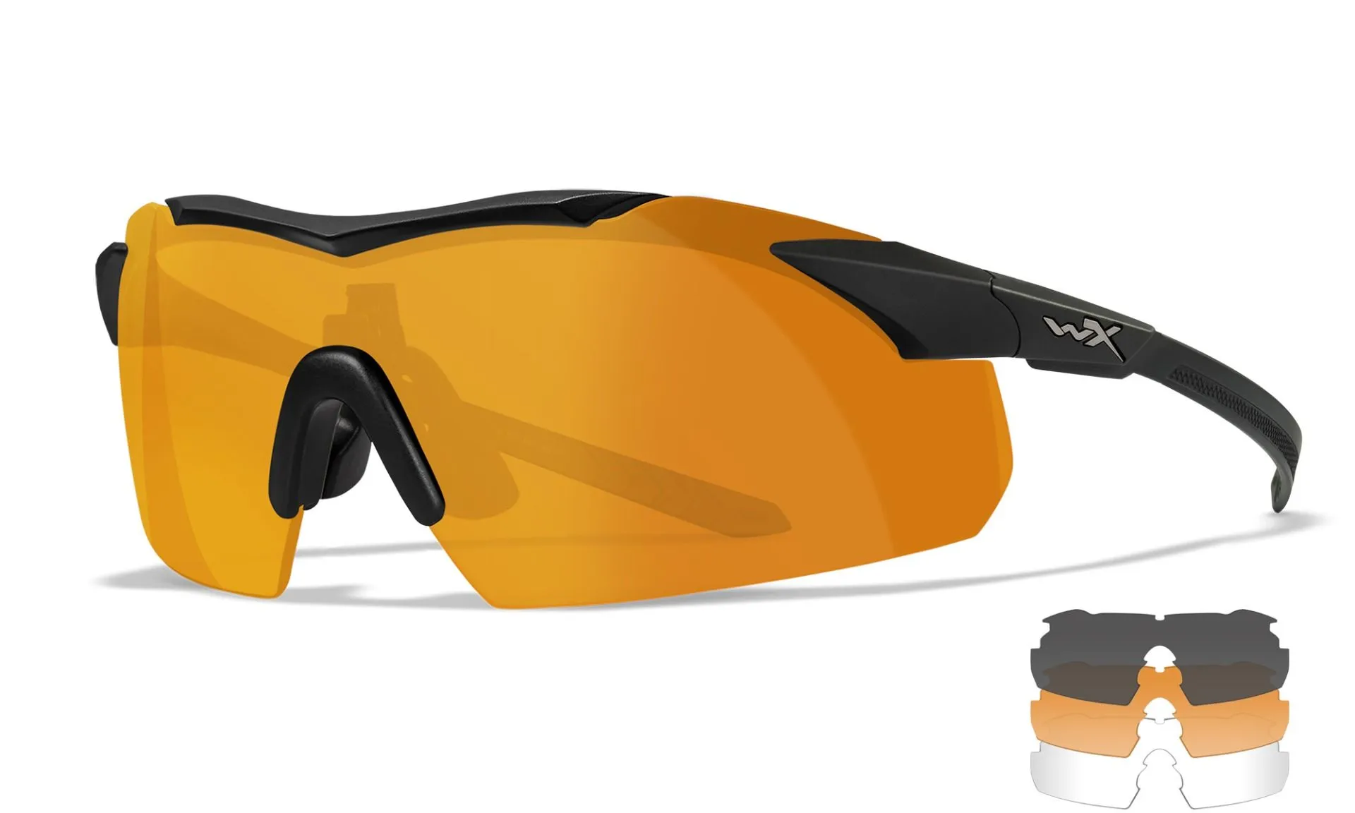 OCHELARI DE PROTECȚIE WILEY X VAPOR 2.5 CU LENTILE ÎNLOCUIBILE, RAMĂ NEAGRĂ [6]