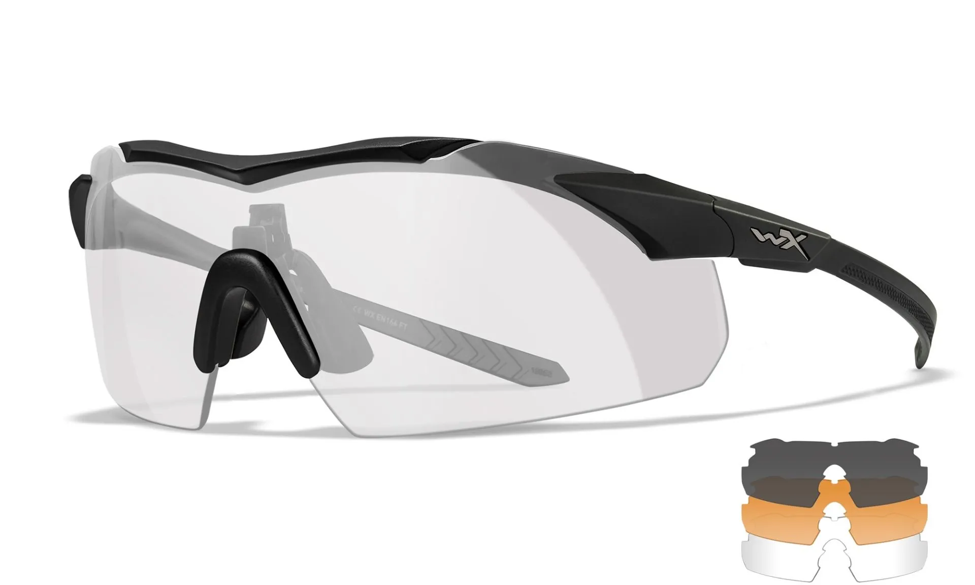 OCHELARI DE PROTECȚIE WILEY X VAPOR 2.5 CU LENTILE ÎNLOCUIBILE, RAMĂ NEAGRĂ [5]