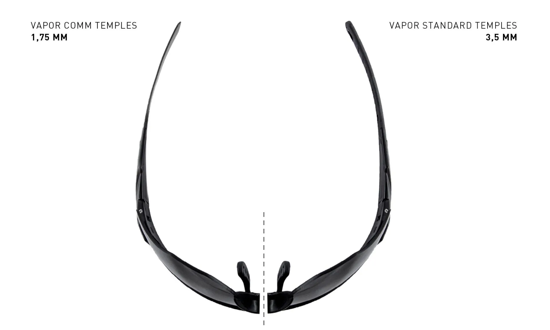 OCHELARI DE PROTECȚIE WILEY X VAPOR 2.5 CU LENTILE ÎNLOCUIBILE, RAMĂ NEAGRĂ [7]