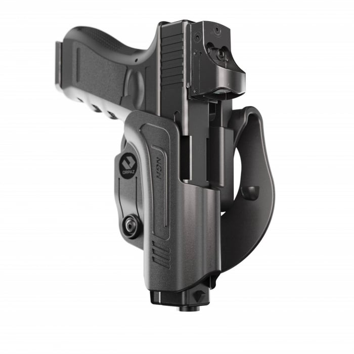 Toc compatibil cu Glock 17, 19, 19X , 22, 23, 34, 44, 45 OWB , Retentie Activa,  - prindere padela [4]