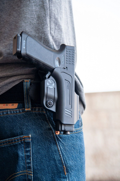 Toc Glock 17, 19, 19X , 22, 23, 34, 44, 45, OWB Retentie Level 1 , Prindere pe curea - ORPAZ [2]